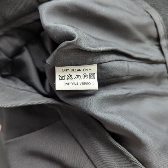 Liz Claiborne Collection Black Pleated Straight Leg Dress Pants 10 Vintage - Picture 8 of 12